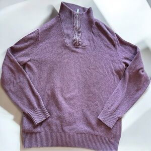 Calvin Klein Jeans Purple Zip Up Sweater